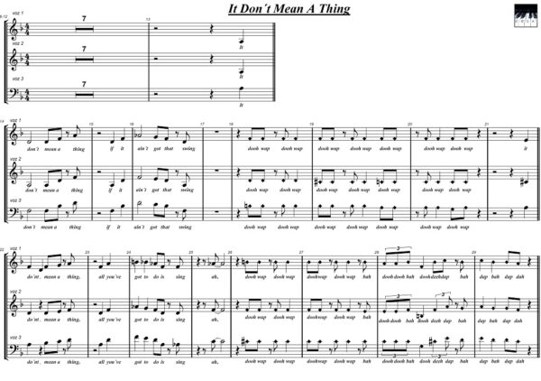 It Don´t Mean A Thing sheet music