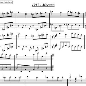 mecano 1917 partitura piano