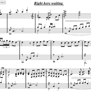 right here waiting for you Richard Marx partitura piano