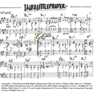 I say a little prayer - Aretha Franklin - partitura