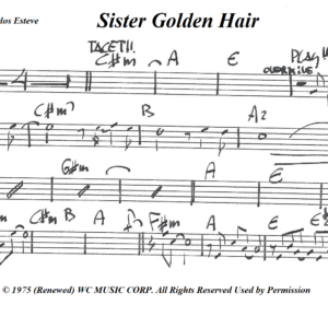 Sister Golden Hair partitura