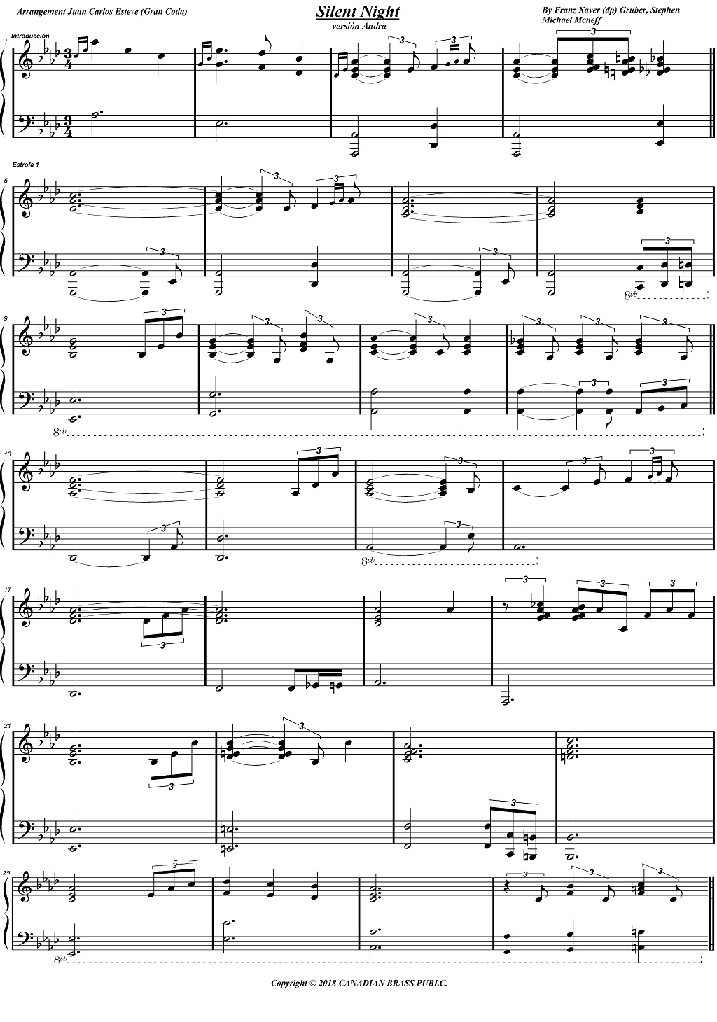 Partitura Para Piano De Noche De Paz Noche De Paz principiante Partitura Para Piano De Noche De Paz Noche De Paz principiante