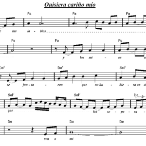 Quisiera cariño mío