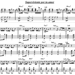 Superviviente por tu amor - Piano Solo