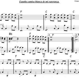 España camisa blanca de mi esperanza (arreglo chelo y violín)